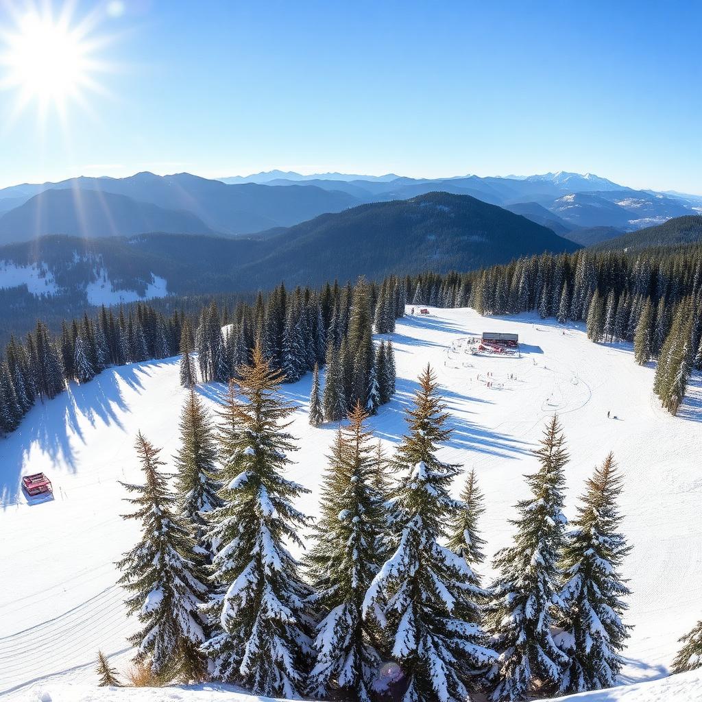 Skigebiet Hochficht im Böhmerwald